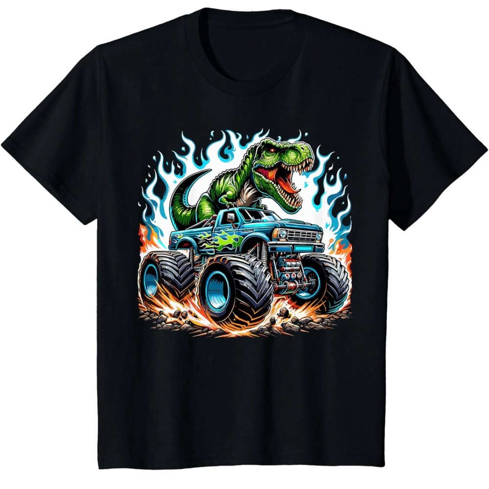 Dinosaur Monster Truck T-Shirt
